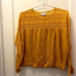 Sezane yellow top